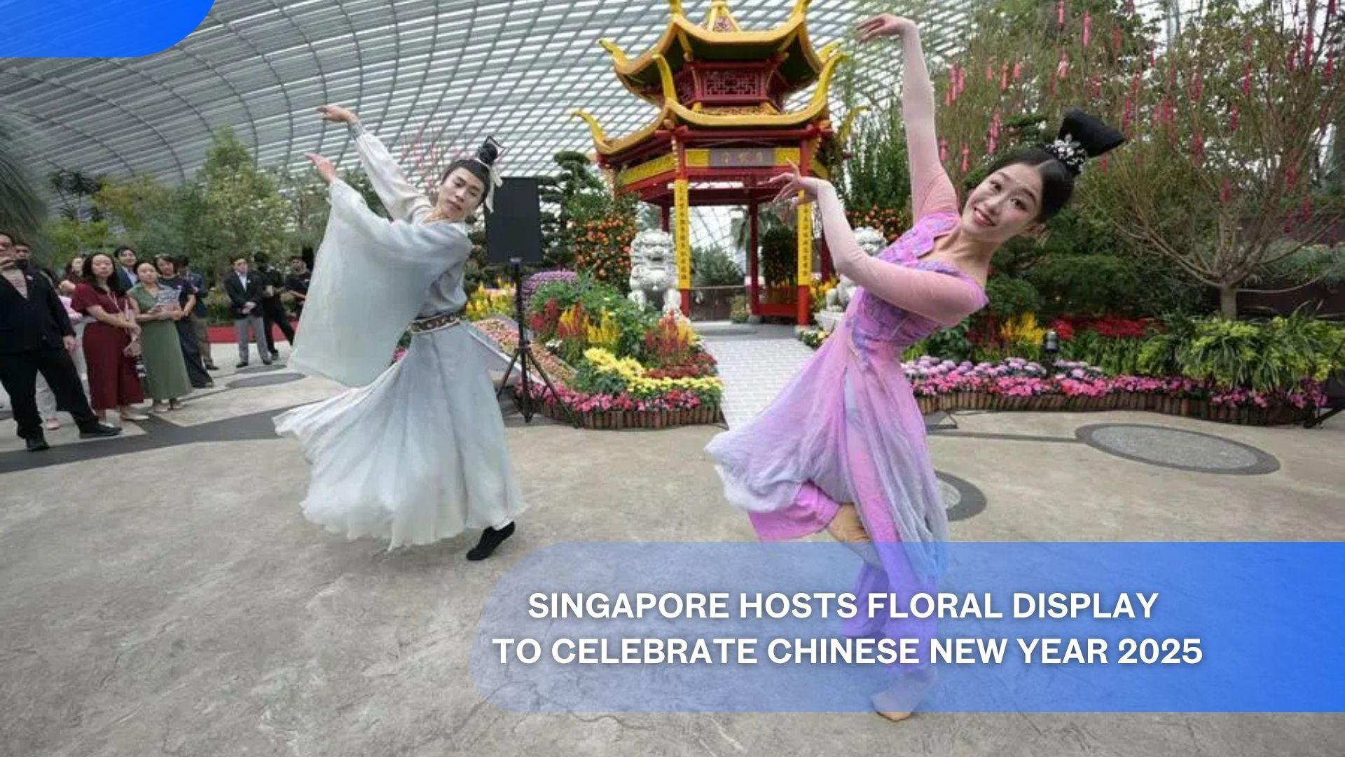 Singapore Hosts Floral Display to Celebrate Chinese New Year 2025's featured image